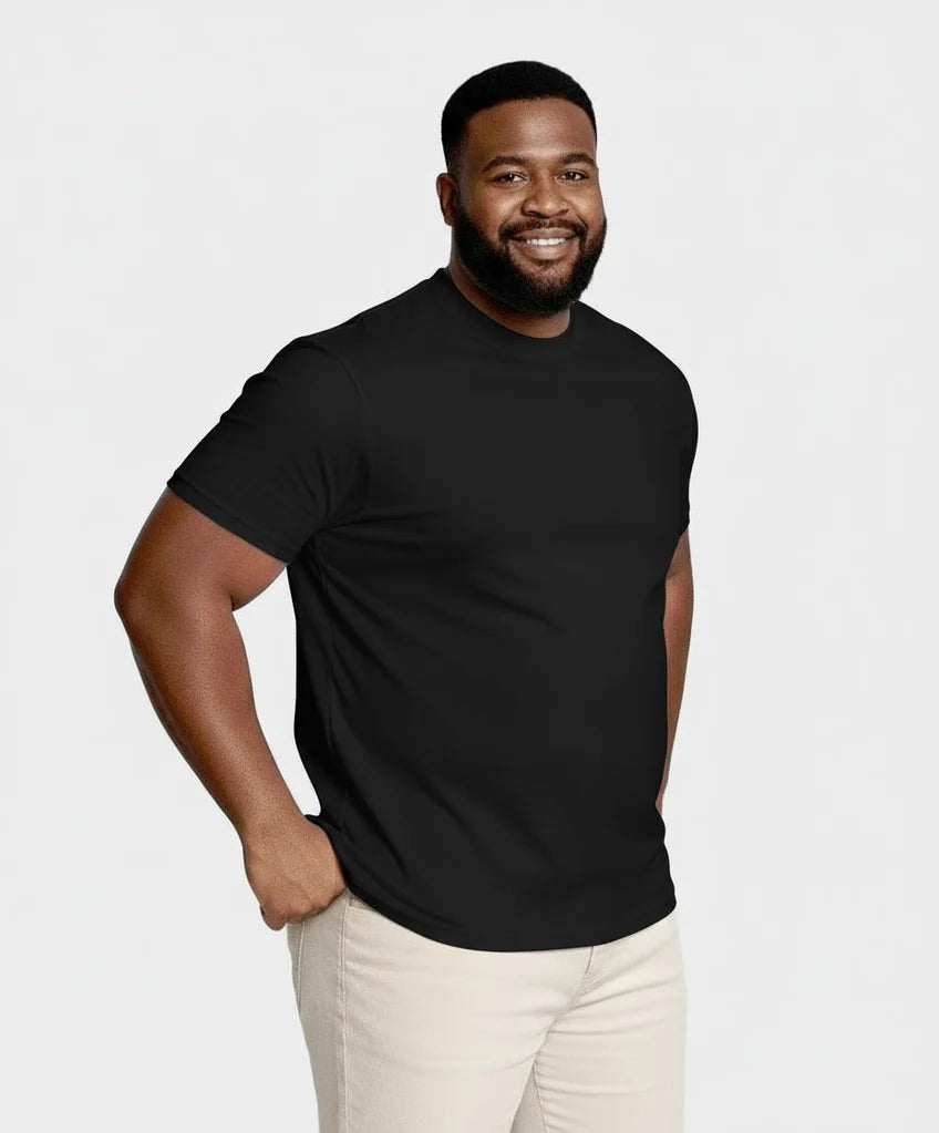 Camiseta de cuello redondo característica
