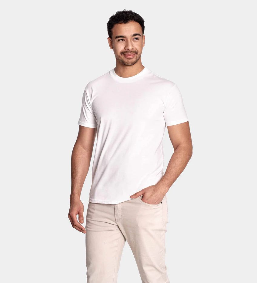 Camiseta de cuello redondo característica