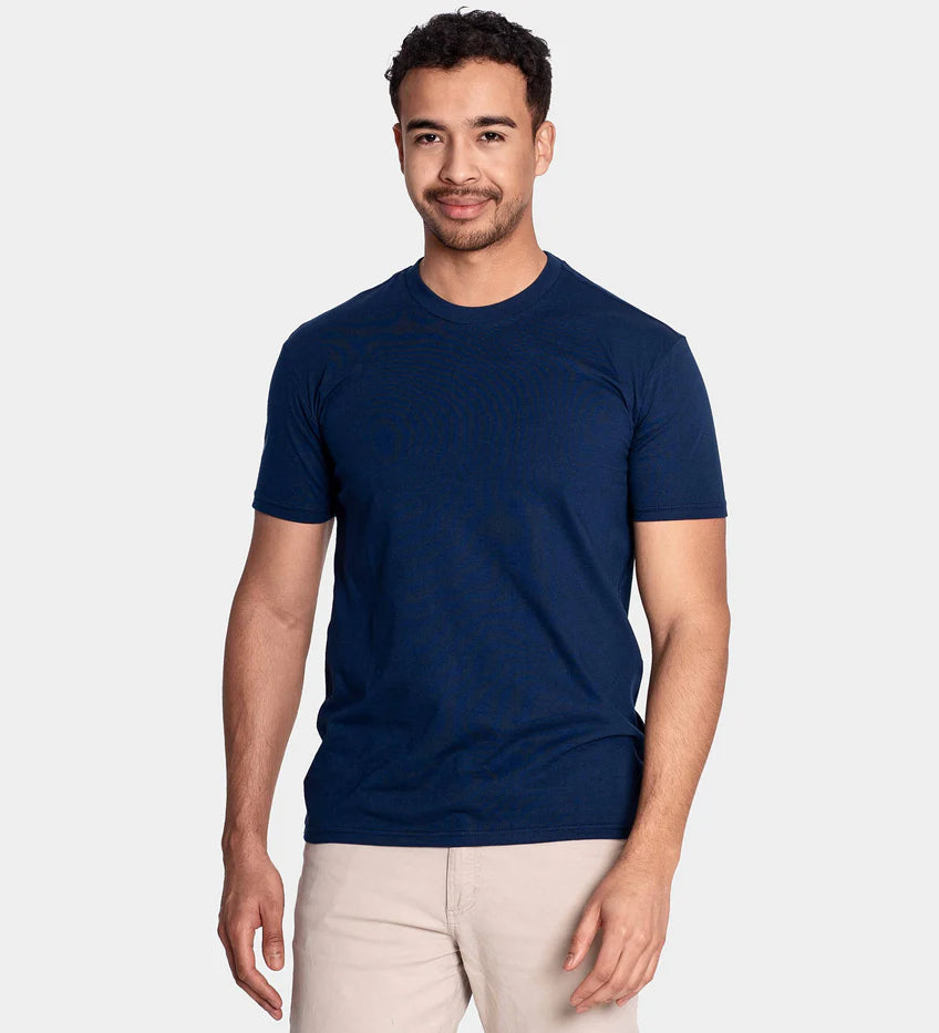 Camiseta de cuello redondo característica