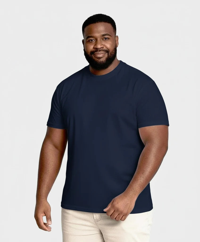 Camiseta de cuello redondo característica