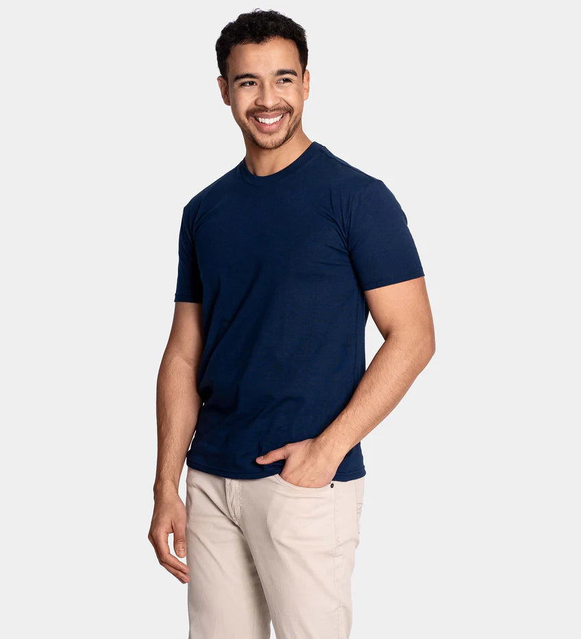 Camiseta de cuello redondo característica